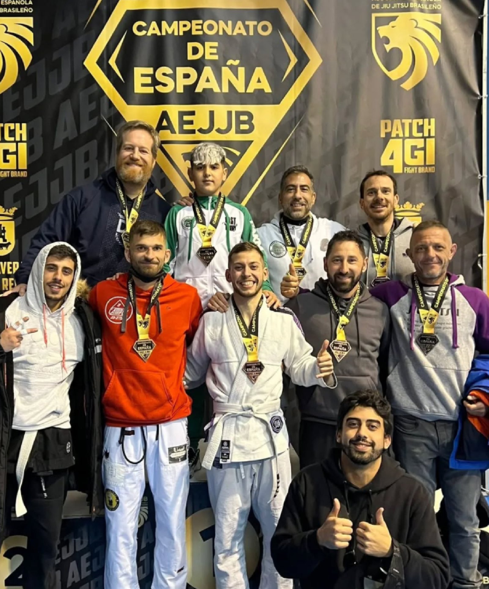 Equipo JP Campos Team de campeones de Jiu Jitsu